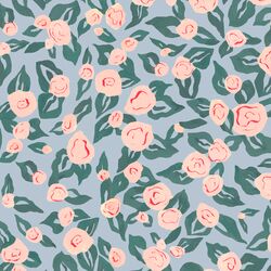 Rose in Misty Blue