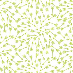 Arrows in Lime on White