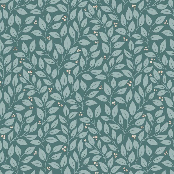 Leaves in Teal
