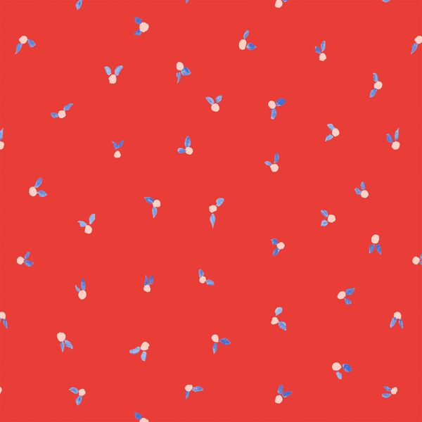 Cherry Flowers in Red
