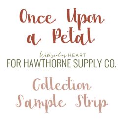Once Upon a Petal Sample Strip