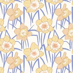 Daffodil Fields in Light Periwinkle
