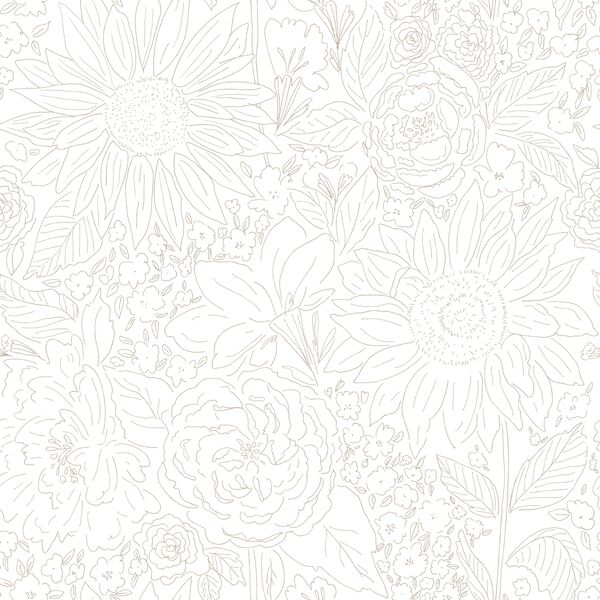 Paperie in Rose Taupe on White