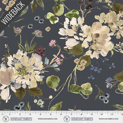Peony Garden Wideback in Indigo