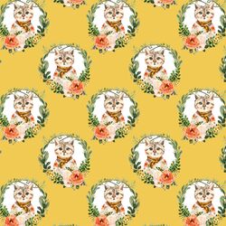 Little Miss Kitty Wreath in Yellow