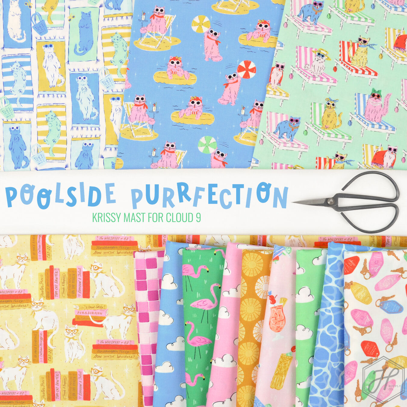 Poolside Purrfection Poster Image