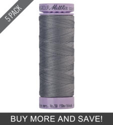 Roman Silver (9105-70421) - Silk Finish Cotton 50wt - 164 Yards (5 Pack)