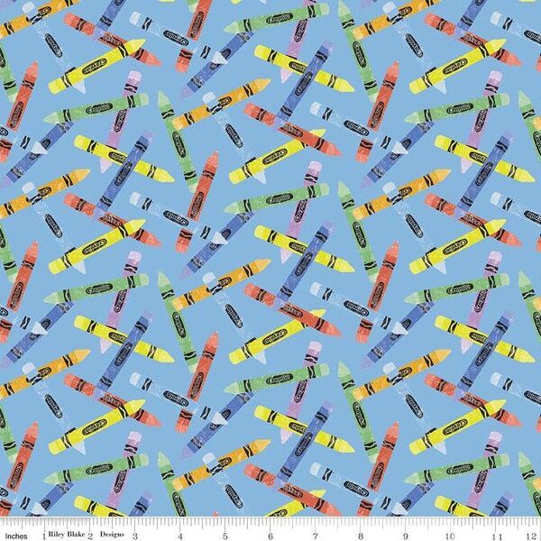 Crayon Toss in Sky