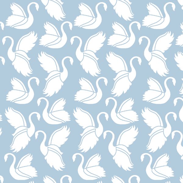 Swan Silhouette in Sky