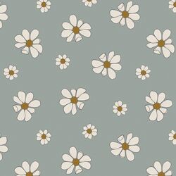 Daisies in Boho Blue