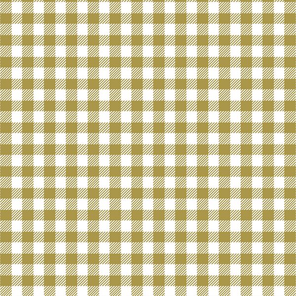 Small Buffalo Plaid in Gold
