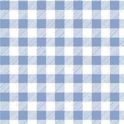 Medium Buffalo Plaid in Cornflower