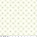Swiss Dot in Lime on White