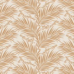 Palms in Tawny on Cream