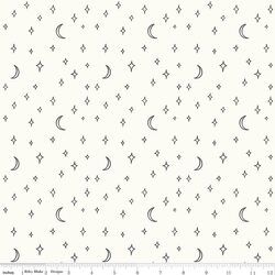Stars and Moons in Vintage White