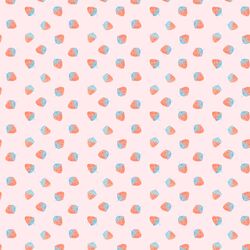 Little Strawberries in Soft Pink