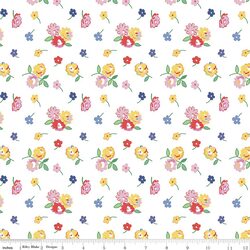 Floral Toss in White
