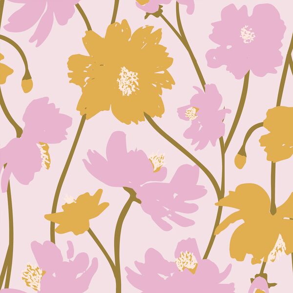 Large Frilly Floral in Light Lilac