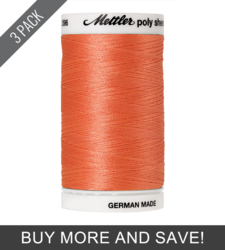 Salmon (2596-1352) - Poly Sheen - 875 Yards (3 Pack)