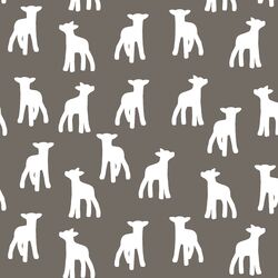 Lamb Silhouette in Stone