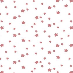 Star Light in Berry on White