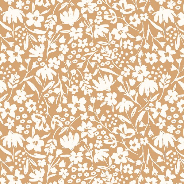 Spring Silhouette in Ivory on Clay