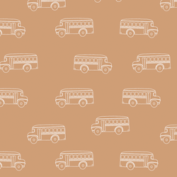 School Bus in Ochre