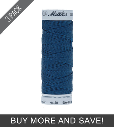 Colonial Blue (9146-0024) - Cordonnet 30wt Polyester - 55 Yards (3 Pack)