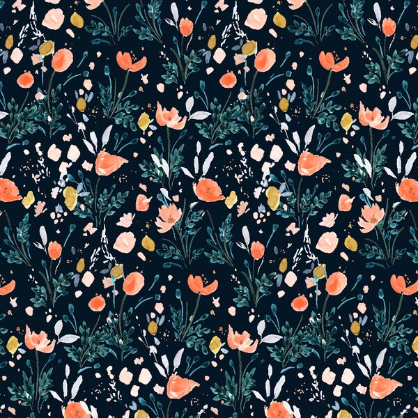 Small Poppy Soiree in Evening