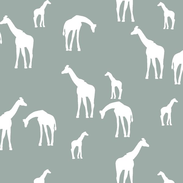 Giraffe Silhouette in Eucalyptus