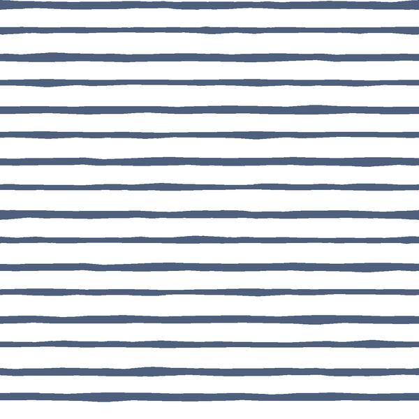 Artisan Stripe in Midnight on White