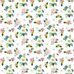 Small Spring Blossoms in White