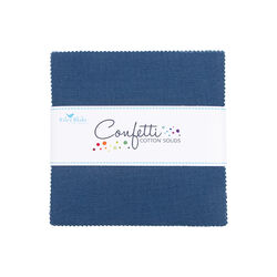 Confetti Cotton 5" Square Pack in Oxford Blue