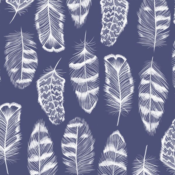 Plume in Indigo