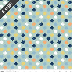 Dots Flannel in Powder