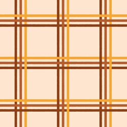 Large Sketched Plaid in Autumn Leaves