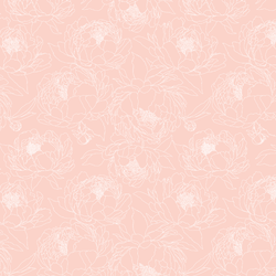 Sketched Garden in Pink Petal