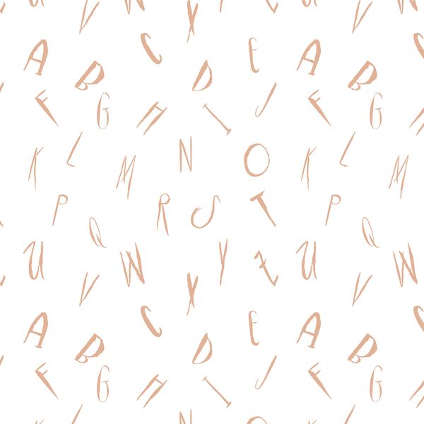 Letters in Dark Pink
