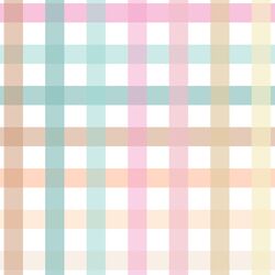 Large Rainbow Gingham in Meadow