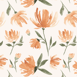 Large Cut Flowers in Ivory
