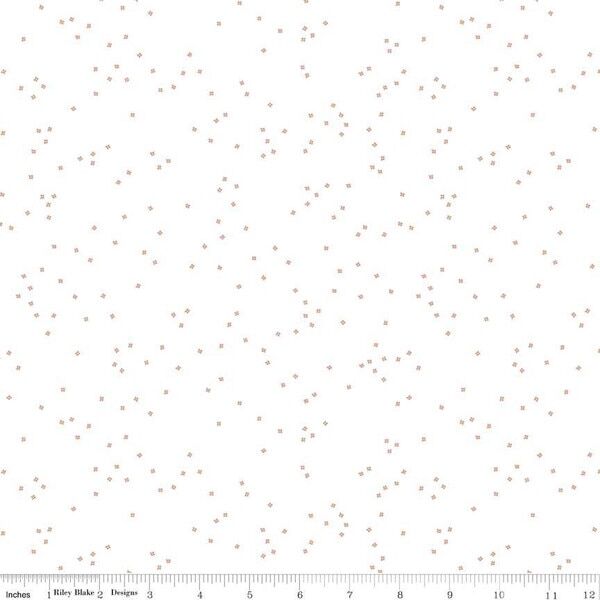 Blossom in Rose Gold Sparkle on White