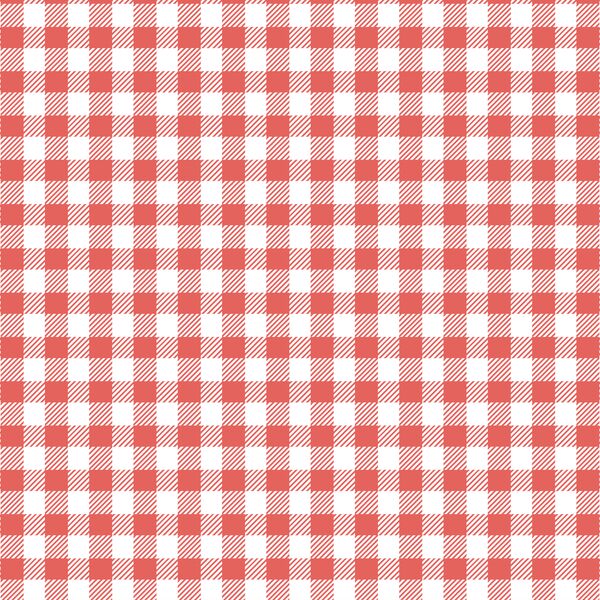 Small Buffalo Plaid in Salmon