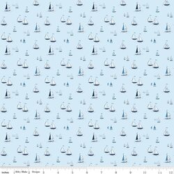 Sailboats in Blue