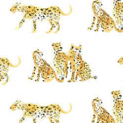 Large Spotted Cat in White
