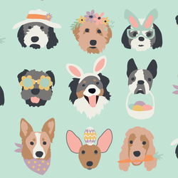 Large Easter Pups in Robins Egg Blue