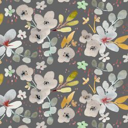 Large Calm Floral in Evening Dusk