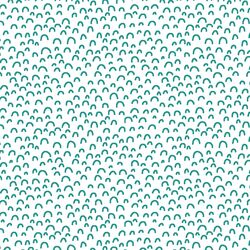 Doodle in Jade on White