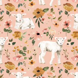 Floral Lambs in Petal