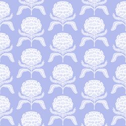 Roses Silhouette in Periwinkle