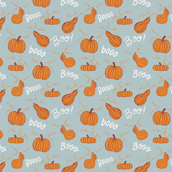 Spooky Gourds in Blue Mist